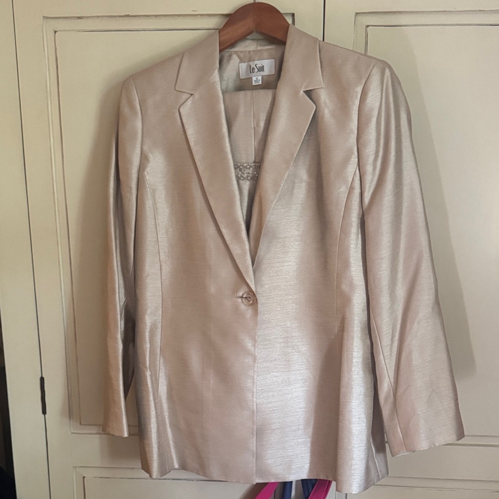 Le Suit Shimmering Beige Blazer